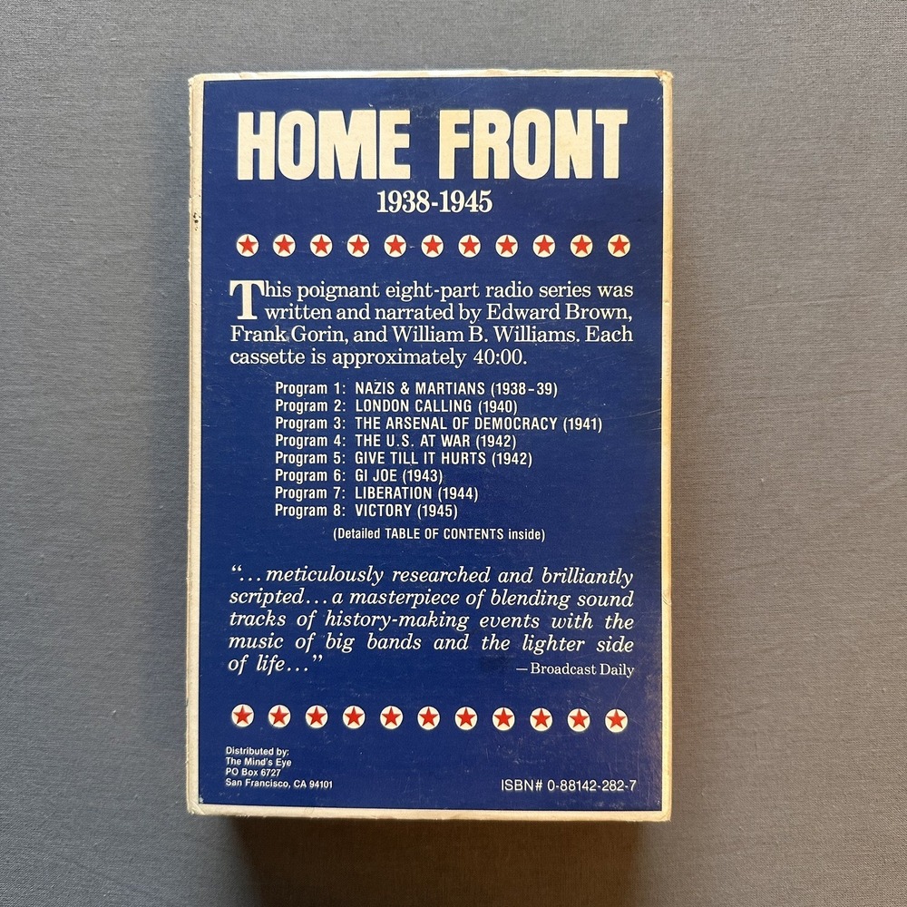 The Home Front 1938-1945 in Dolby B Stereo (8 Audio Cassette Tapes) New Sealed - Picture 4 of 6